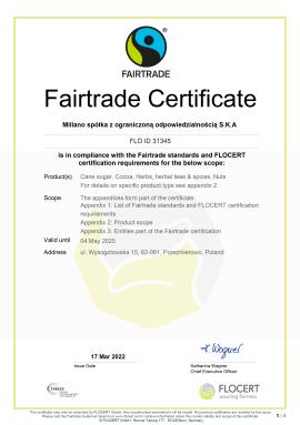 Certificate Fairtrade_CERT_Millano SKA_4.05.2025-1